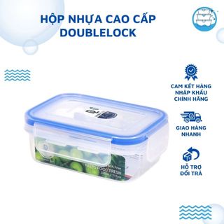 Hộp Nhựa Đựng Thực Phẩm Hình Chữ Nhật JCJ DoubleLock Thái Lan