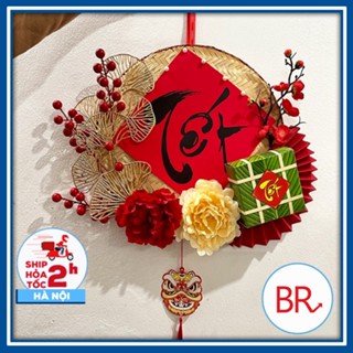  Set nguyên liệu làm Mẹt hoa trang trí Tết treo cửa may mắn-Phụ kiện DIY handmade mẹt tre decor hottrend 2026 02132 