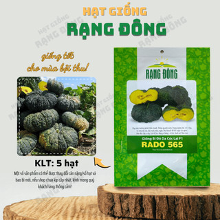 Hạt giống Bí Đỏ Da Cóc Rado 565 đặc ruột, dẻo thơm, trái sai, trồng quanh năm - Hạt giống Rạng Đông