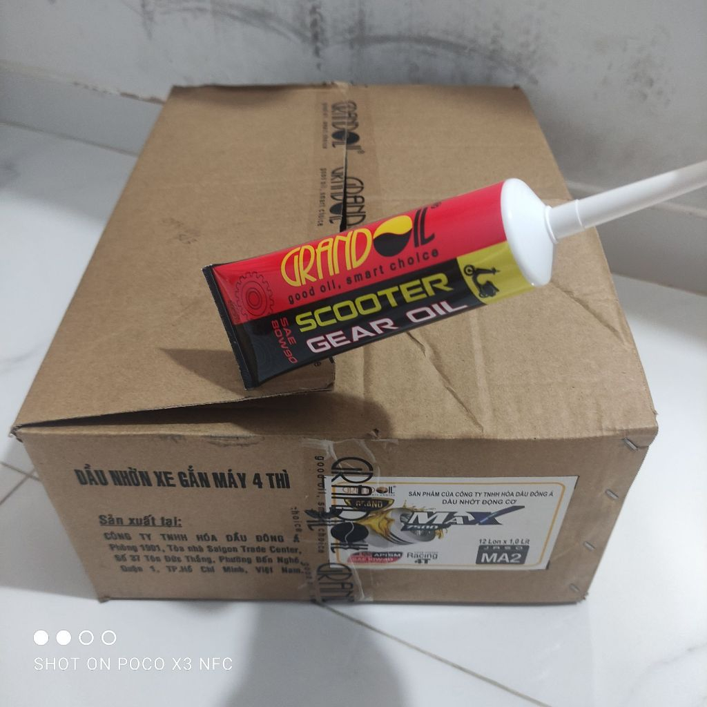 Nhớt hộp số Grand Oil 80w90 120ml (Scooter Gear Oil)