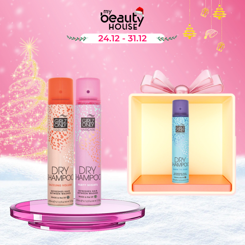 Combo 2 Dầu Gội Khô Girlz Only Dry 200ml