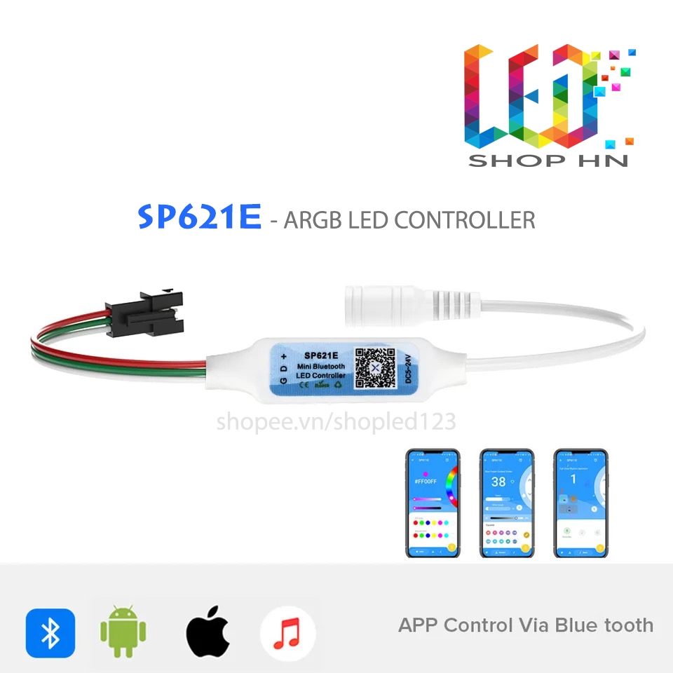SP621E - BỘ ĐIỀU KHIỂN LED FULL MÀU ARGB WS2812B WS2811