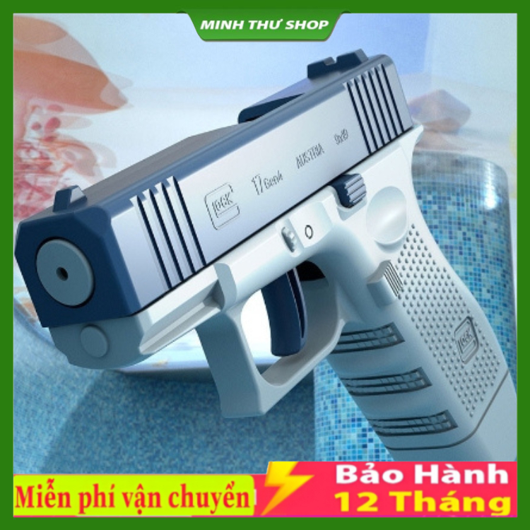 Súng phun nước Glock Cơ Tay, Đồ Chơi Dành Cho Bé Vận Động Ngoài Trời.