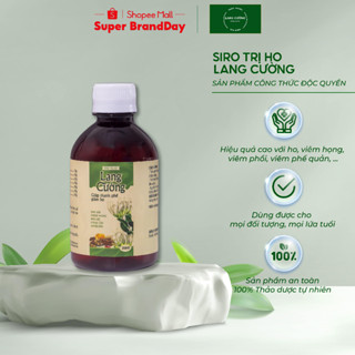 Siro ho thảo dược THẦY THUỐC GIA ĐÌNH LANG CƯỜNG giúp hỗ trợ thanh phế, giảm ho, ho có đờm, đau họng 250ml