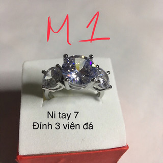 Nhẫn nữ đính đá nhiều mẫu sang trọng ms nhan 1