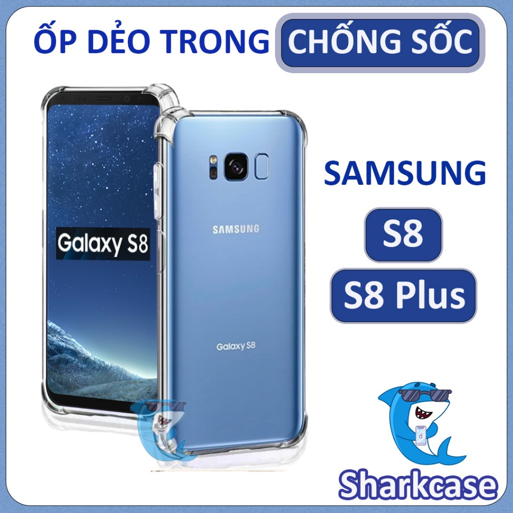 Ốp lưng Samsung S8 Plus / S8 dẻo trong suốt silicon cao cấp chống sốc chống va đập có gờ bảo vệ bốn góc (Hàng loại I)