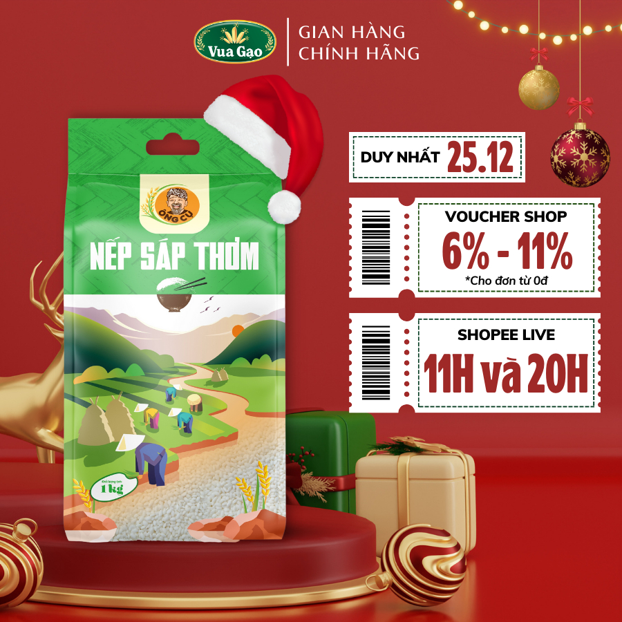 GẠO NẾP SÁP THƠM TÚI 1KG