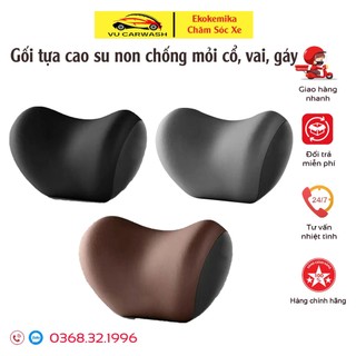 Gối Tựa Đầu Và Lưng Bằng Cao Su Non Mềm Mại Cho Xe Hơi Êm Mềm,Giúp Lái Xe Thỏa Mái, Thư Giãn, Tập Trung Hơn Gối Tựa Đầu