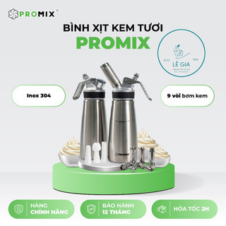 Bình xịt kem tươi Promix 500ml và 1000ml hàng chính hãng