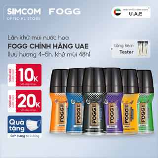 Lăn khử mùi FOGG chính hãng hương nước hoa dùng cho nam và nữ, lăn nách giảm mùi hôi mùi cơ thể