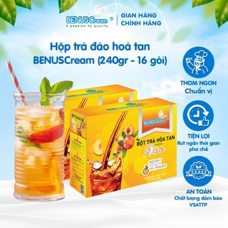 BỘT TRÀ ĐÀO HÒA TAN - 240 GRAM - 16 GÓI