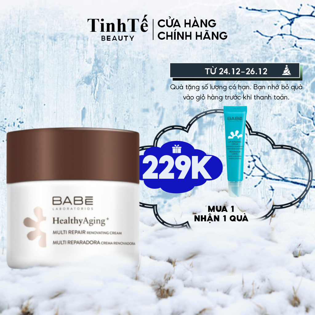 Kem dưỡng BABE Multi Repair Renovating Night Cream chống lão hoá, tái tạo da ban đêm 50ml