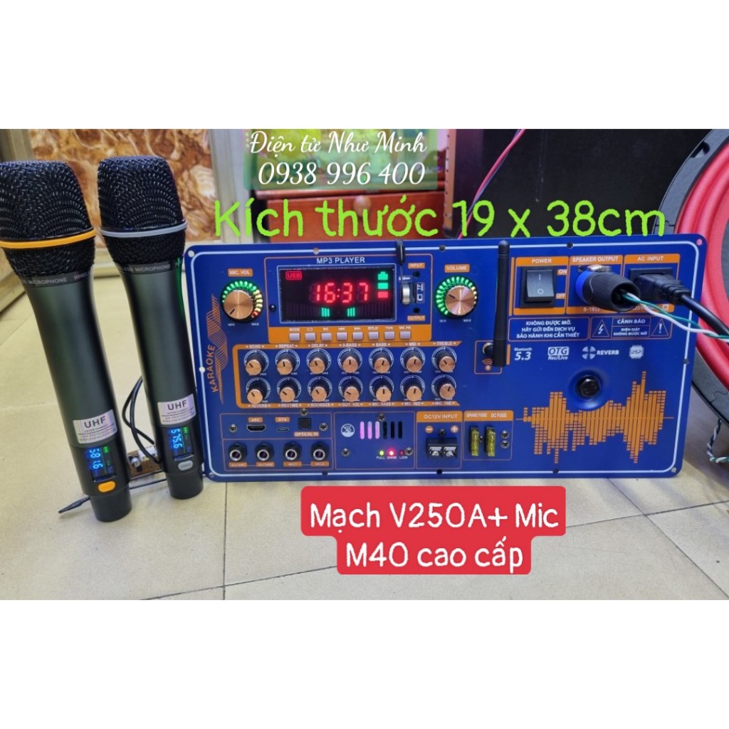 Mach Loa Kéo v250s - Kích Thước 14,5cm x 35cm - Dùng Tốt cho thùng loa Bass 40 đôi trở xuồng /50đơn
