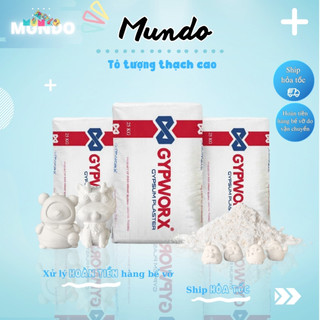 Bột thạch cao đổ tượng nhập khẩu iran 1 bao 25kg đồ chơi thủ công.