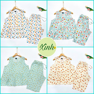 Đồ Bộ Tole Nữ, Bộ Lanh Lửng Mặc Nhà Babydoll VNXK F21 40-68kg