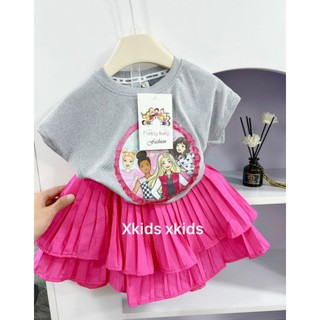 8 đến 28kg.set áo cotton +chân váy cho bé gái.set bộ cho bé gái.