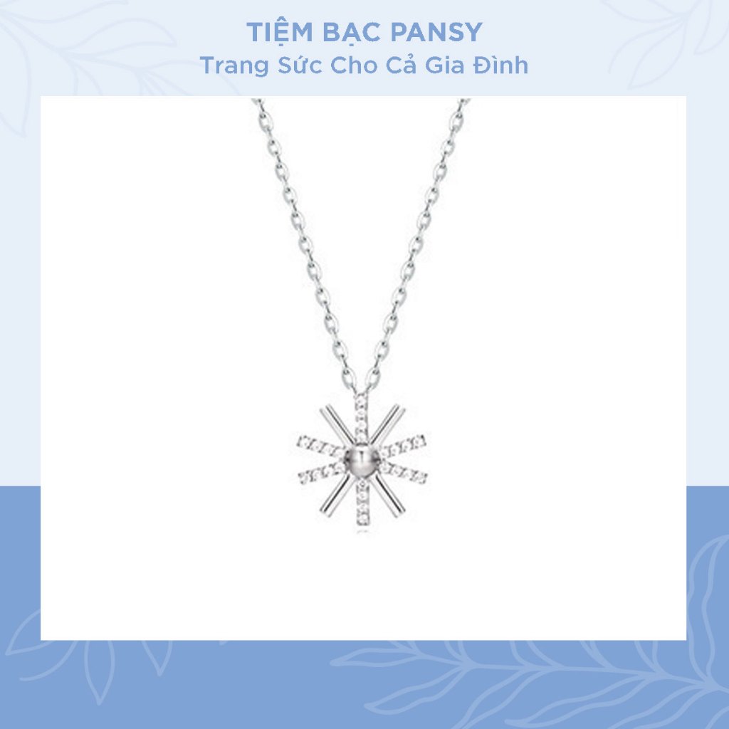 Dây chuyền bạc nữ PANSY hoa mặt trời cá tính - Vòng cổ nữ bạc thật phong cách Hàn Quốc