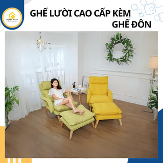 Ghế sofa lười, ghế tựa lưng tặng kèm phụ kiện, ghế lười, ghế bành