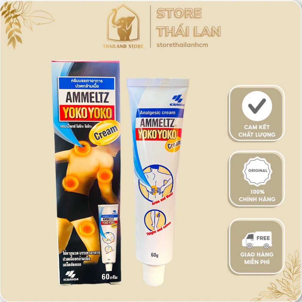 Kem Xoa Bóp AMMELTZ Yoko Yoko Massage Cream 60G Nhật Bản - Giảm Đau Nhức Xương Khớp