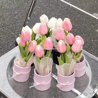 Cốc Giấy Cắm Hoa Tulip Siêu Xinh, Cốc Giấy Cắm Hoa Trang Trí, Cốc Giấy Decor Bàn Làm Việc VN98 Flowers