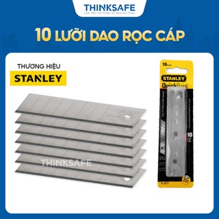 Lưỡi dao rọc giấy stanley 11-301t 18mm thép hợp kim chống rỉ sắt lưỡi cắt - thinksafe