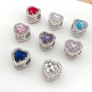 Charm Pan hình trái tim gia công tinh xảo - Hình thật tự chụp 100%