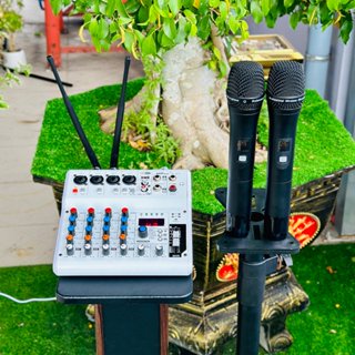 Mixer Kèm Mic Max16 Pro - Tích Hợp Nguồn 48V, 99 Hiệu Ứng DSP, Hát Livestream, Thu Âm, Karaoke Với Dàn Âm Thanh