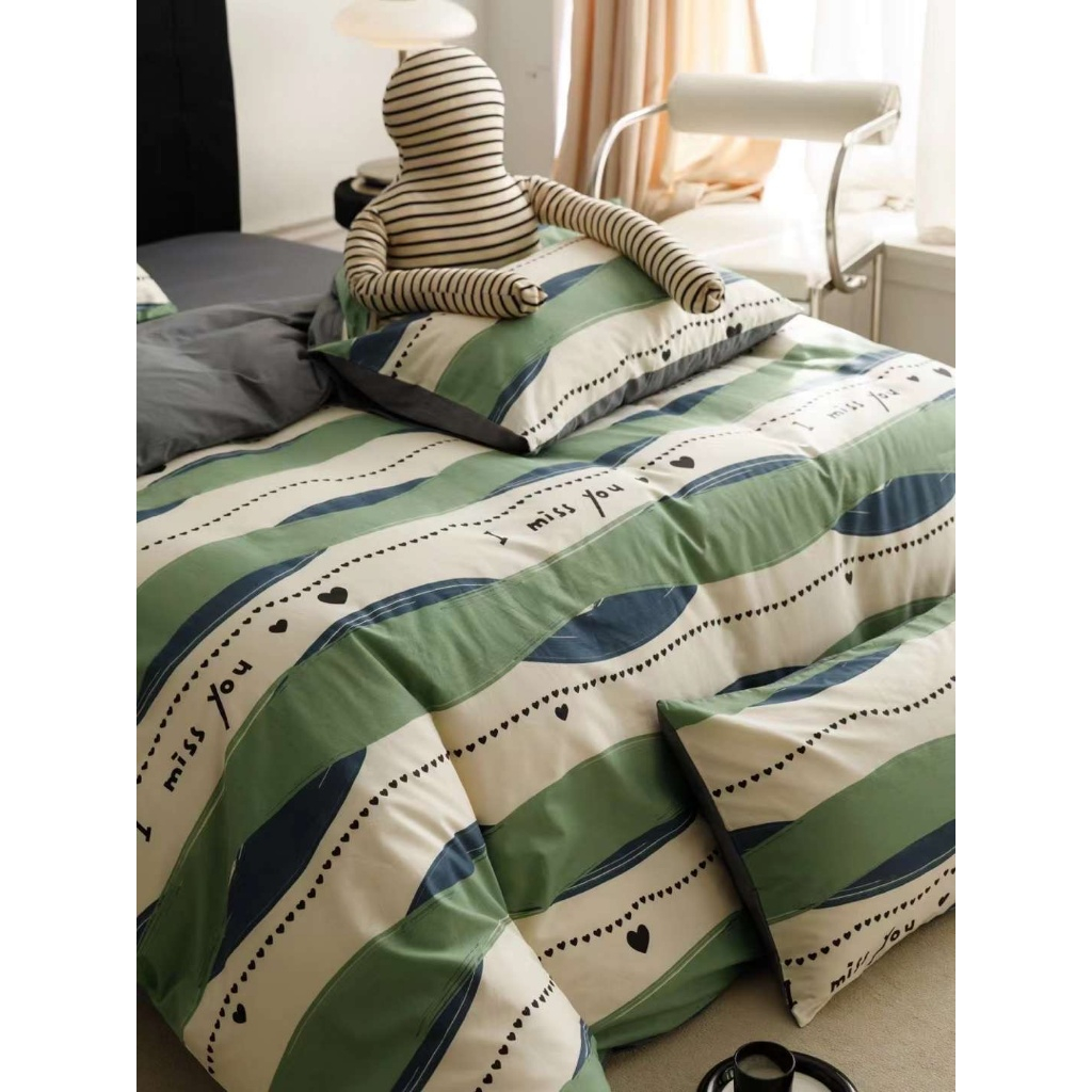 Sét Ga Gối kèm Vỏ Chăn Everdream 367 Hàng Nhập Khẩu, 100% cotton Living cao cấp, đủ mọi kích thước