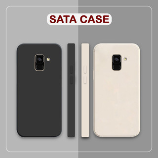 Ốp lưng Samsung Galaxy A8 2018 / A8 Plus / A8+ cạnh vuông tpu bảo vệ camera, chống bám vân tay