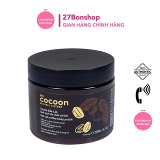 Tẩy da chết toàn thân cà phê dak lak the cocoon dak lak coffee body polish