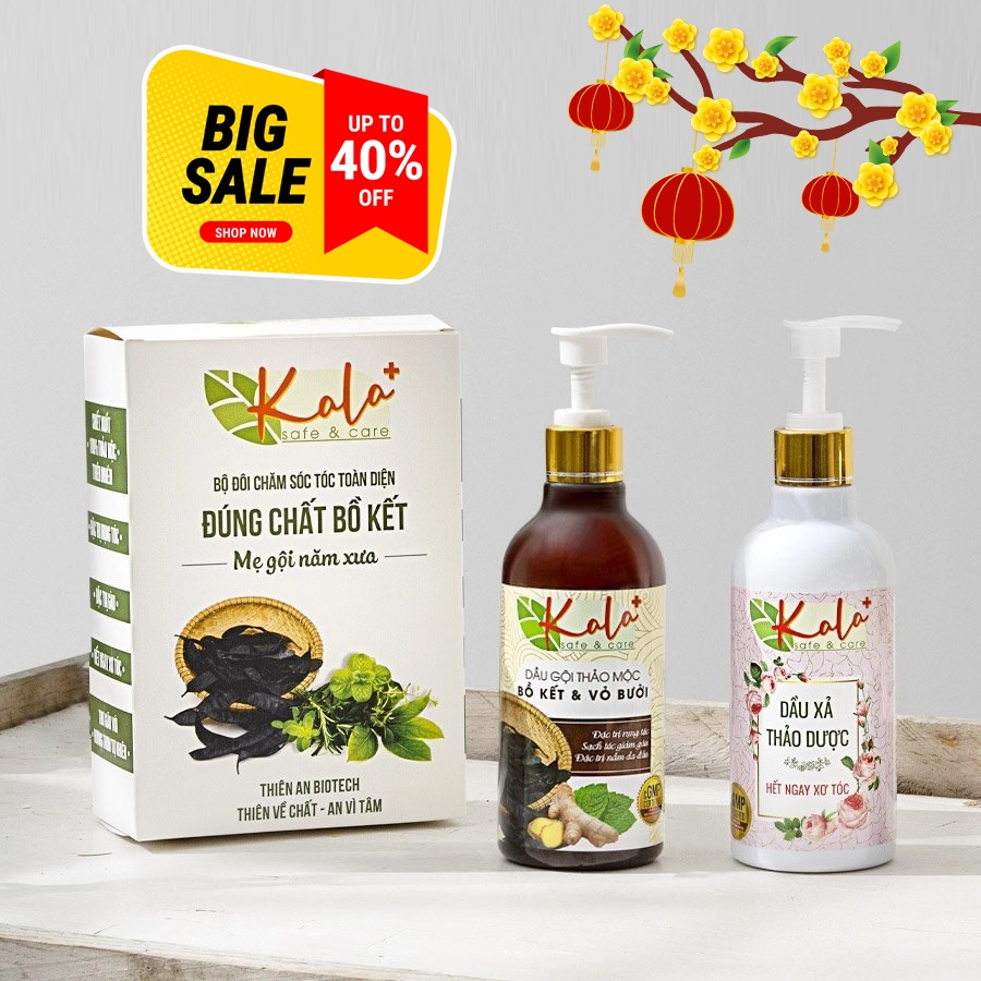 COMBO BỘ GỘI XẢ THẢO MỘC NGĂN NGỪA RỤNG TÓC KALA 100% THIÊN NHIÊN