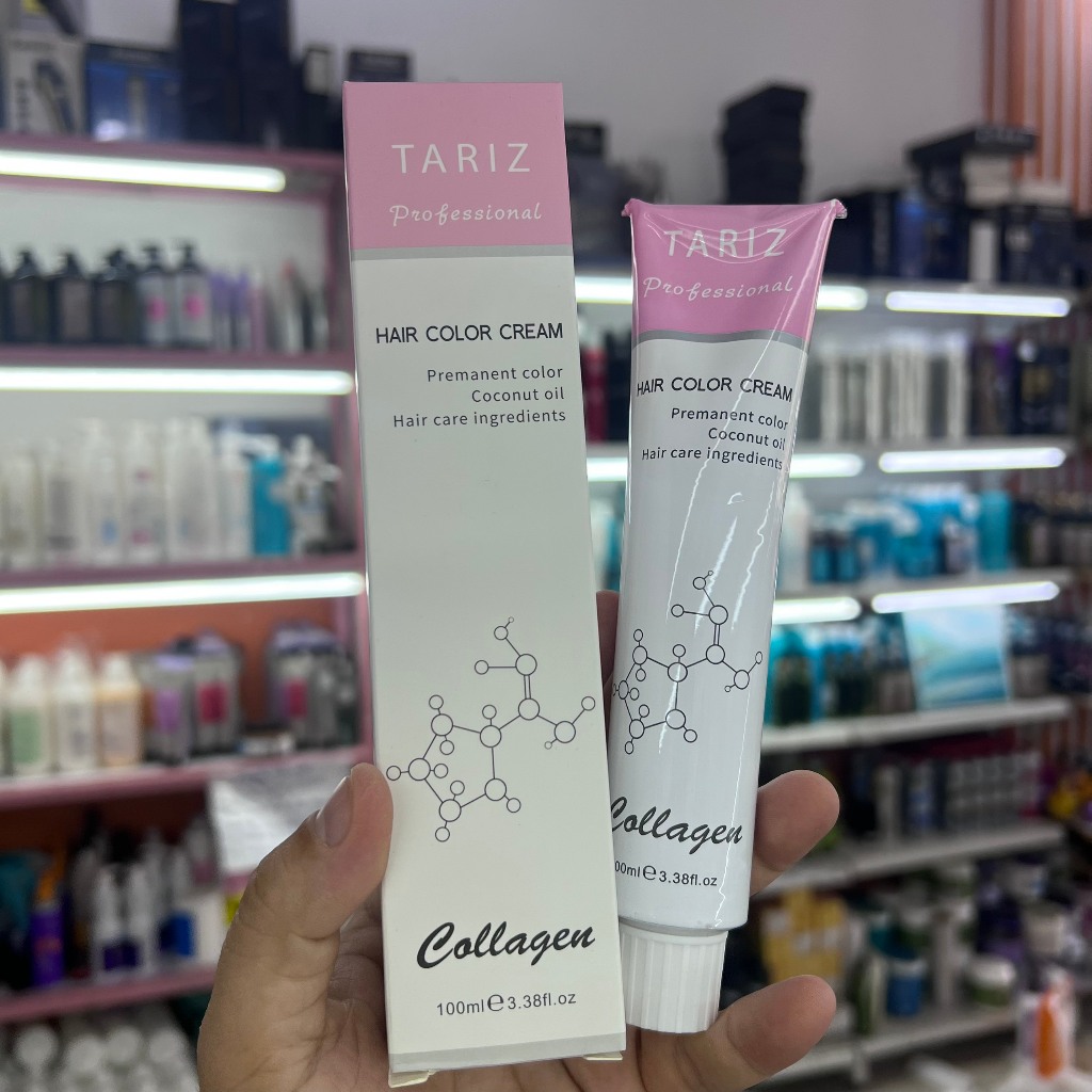 màu nhuộm thời trang phủ bạc cân bằng Tariz 100ml giá sỉ cho thợ tóc ( không kèm oxy)