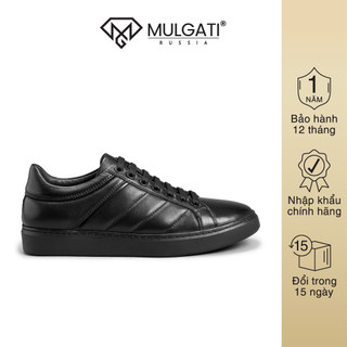 Giày thể thao nam MULGATI Sneaker da trơn màu đen - M128A-82A
