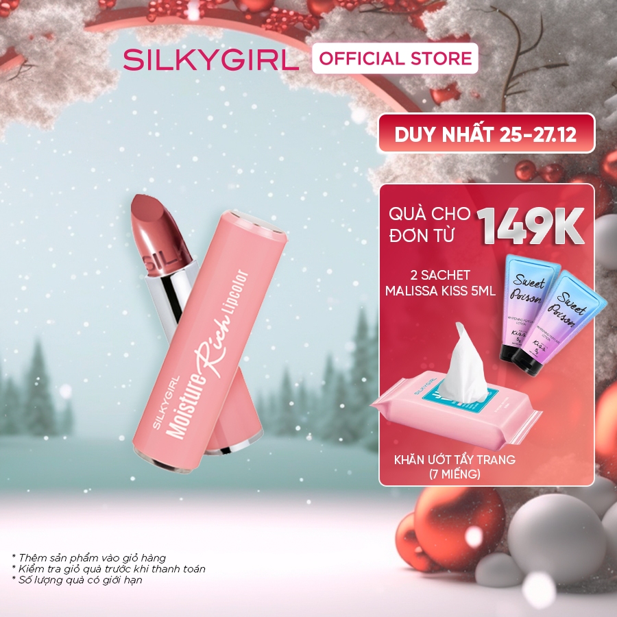 Son Dưỡng Có Màu Silkygirl Moisture Rich Lipcolor 3,2g