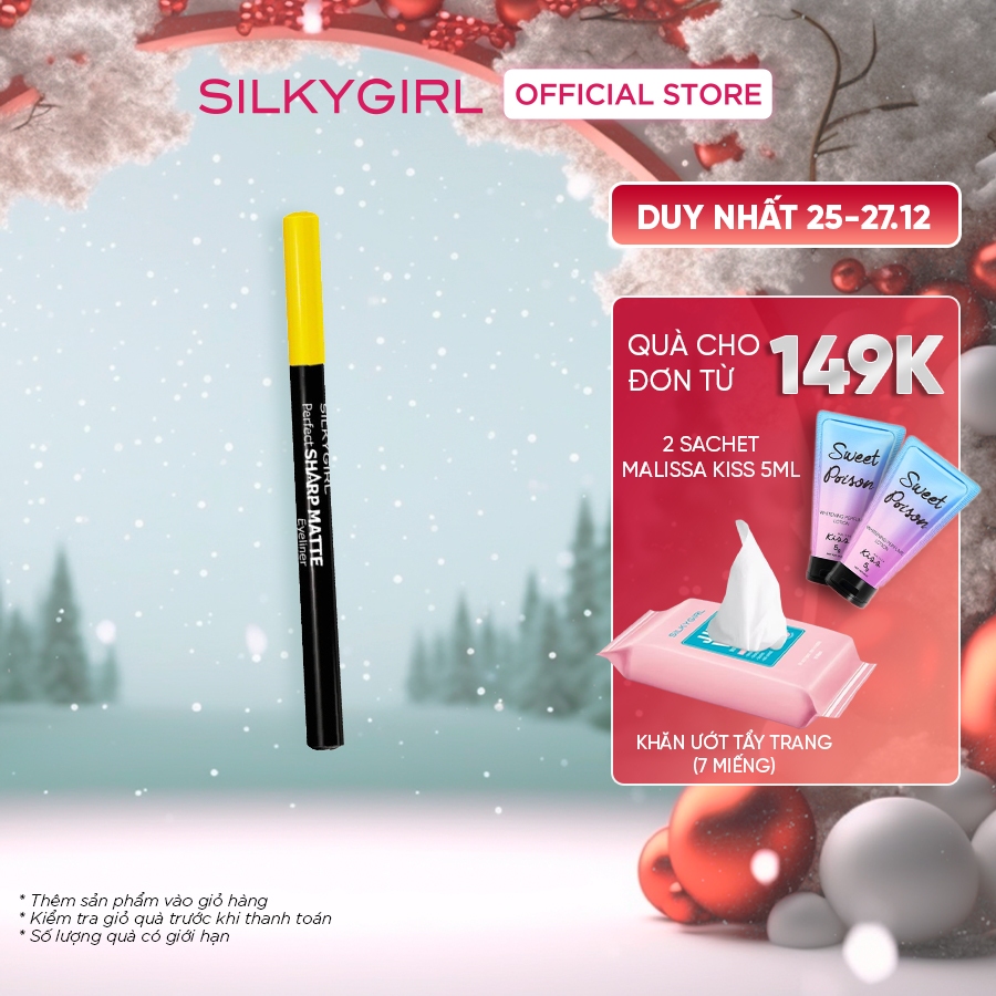 Bút Kẻ Mắt Nước Không Lem Không Trôi Silkygirl Perfect Sharp Matte 1.2ml