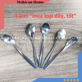 (Combo 10) Thìa inox loại dầy, tốt pha cà phê, sinh tố 12cm, muỗng inox cao cấp, không gỉ.