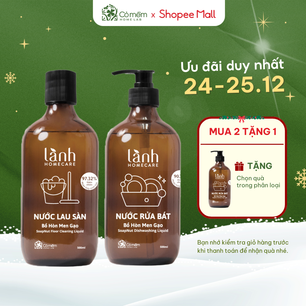 Combo 2 sản phẩm LÀNH HOMECARE Cỏ Mềm