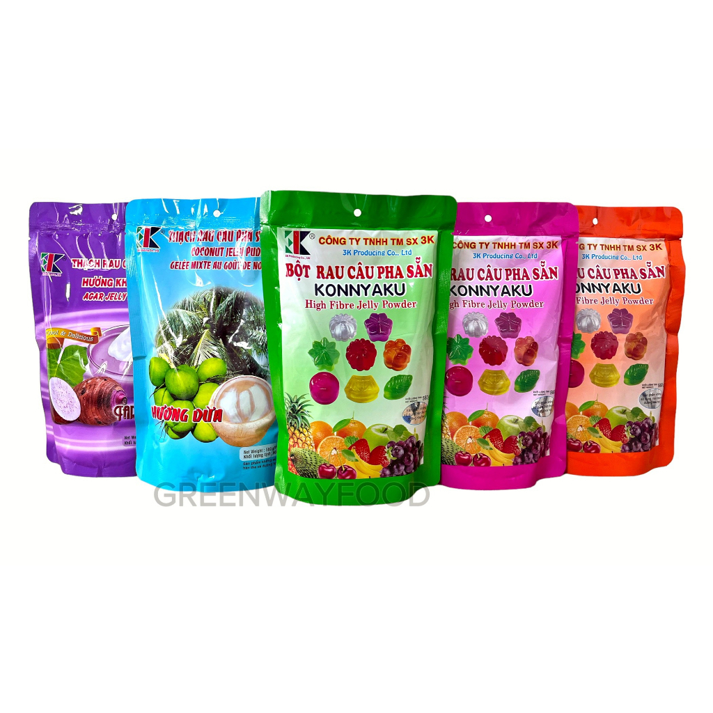 Bột rau câu pha sẵn KONNYAKU các vị túi 560gr