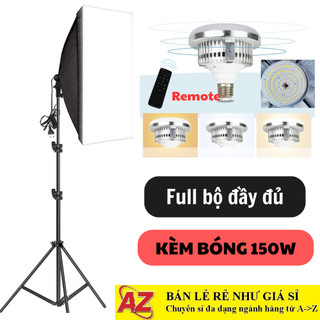 Bộ Đèn Studio Chụp Ảnh, Quay Phim Chuyên Nghiệp, Livestream, Softbox Cao 2m1