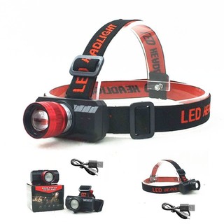Đèn đội đầu siêu sáng headlamp 102, đèn đội đầu headlamp zoom 3 chế độ sáng dùng pin sạc 1 bóng
