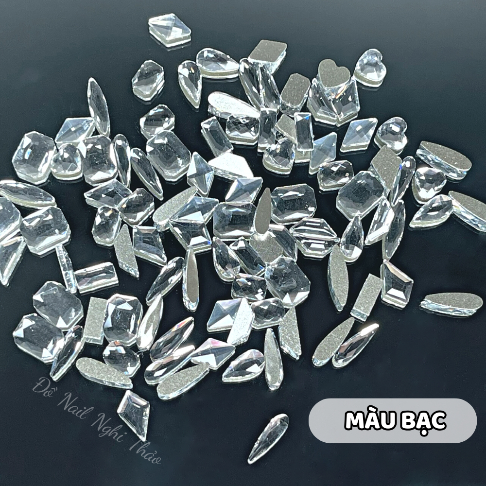 Đá khối nail chân bằng mix 100 viên size to NGHI THẢO