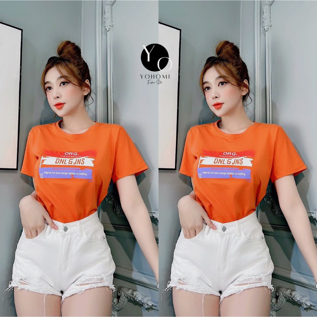 Áo thun thái nữ from vừa cổ tròn nhiều màu bao đẹp YOHOMI mã ORG