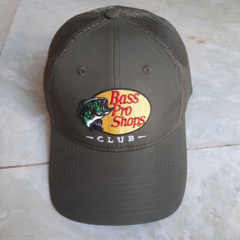 Mũ lưỡi trai Bass Pro shops hàng xuất Mỹ, nón Bass Pro Shop màu xám và đỏ