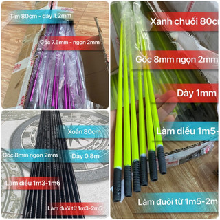  Cacbon 80cm - 85cm - làm diều mini bo bo thái - Màu sắc lựa chọn 