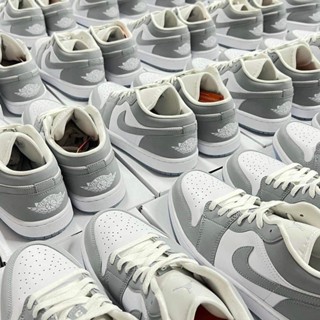 [ CHÍNH HÃNG ] Giày Nike Air Jordan 1 Low Wolf Grey