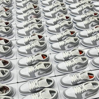 [ CHÍNH HÃNG ] Giày Nike Air Jordan 1 Low Wolf Grey