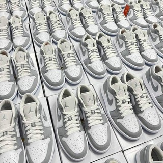 [ CHÍNH HÃNG ] Giày Nike Air Jordan 1 Low Wolf Grey