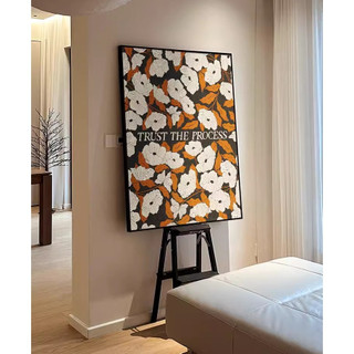 Tranh Canvas Hoa Trừu Tượng Nghệ Thuật - Tranh Treo Tường Decor Trang Trí Phòng Ngủ, Phòng Khách, Căn Hộ, Khách Sạn