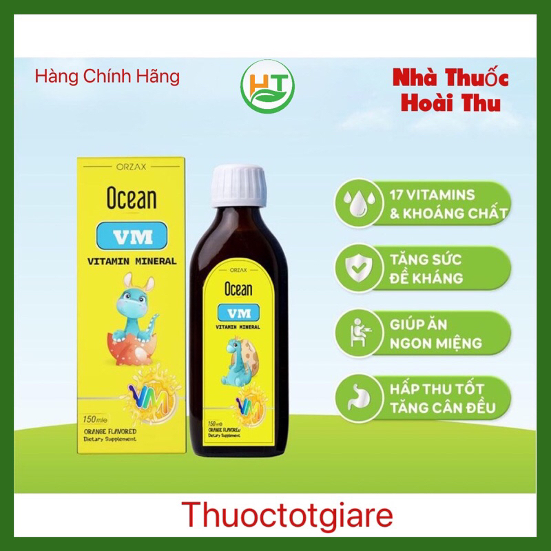 Ocean VM vitamin -Bổ sung các vitamin và khoáng chất ,cải thiện biếng ăn (Chính hãng Thổ Nhĩ Kỳ)