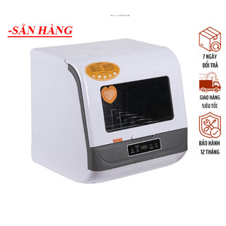  Máy Rửa Bát Máy Rửa Chén Mini 8 Chương Trình Rửa Phù Hợp Gia Đình 1- 4 Người 